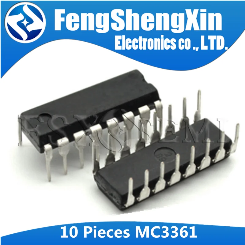 10 шт. MC3361 DIP MC3361BP 16 MC3361CP DIP16 низкая мощность FM IF IC|Интегральные схемы| |