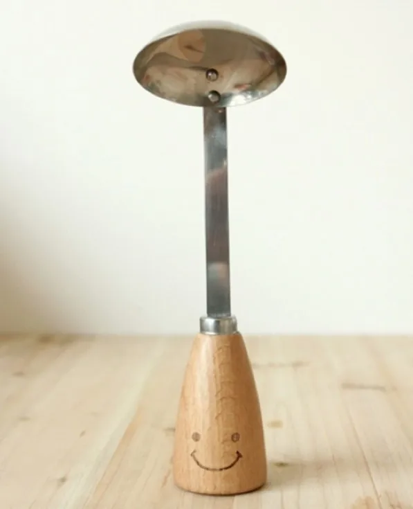 37 градусов Жизнь Zakka улыбающееся лицо деревянная ручка из нержавеющей стали
