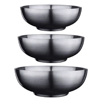 900ml 1100ml 1400ml instant noodles bowl 304 stainless steel ramen bowl thickened double layer heat insulation soup realistic