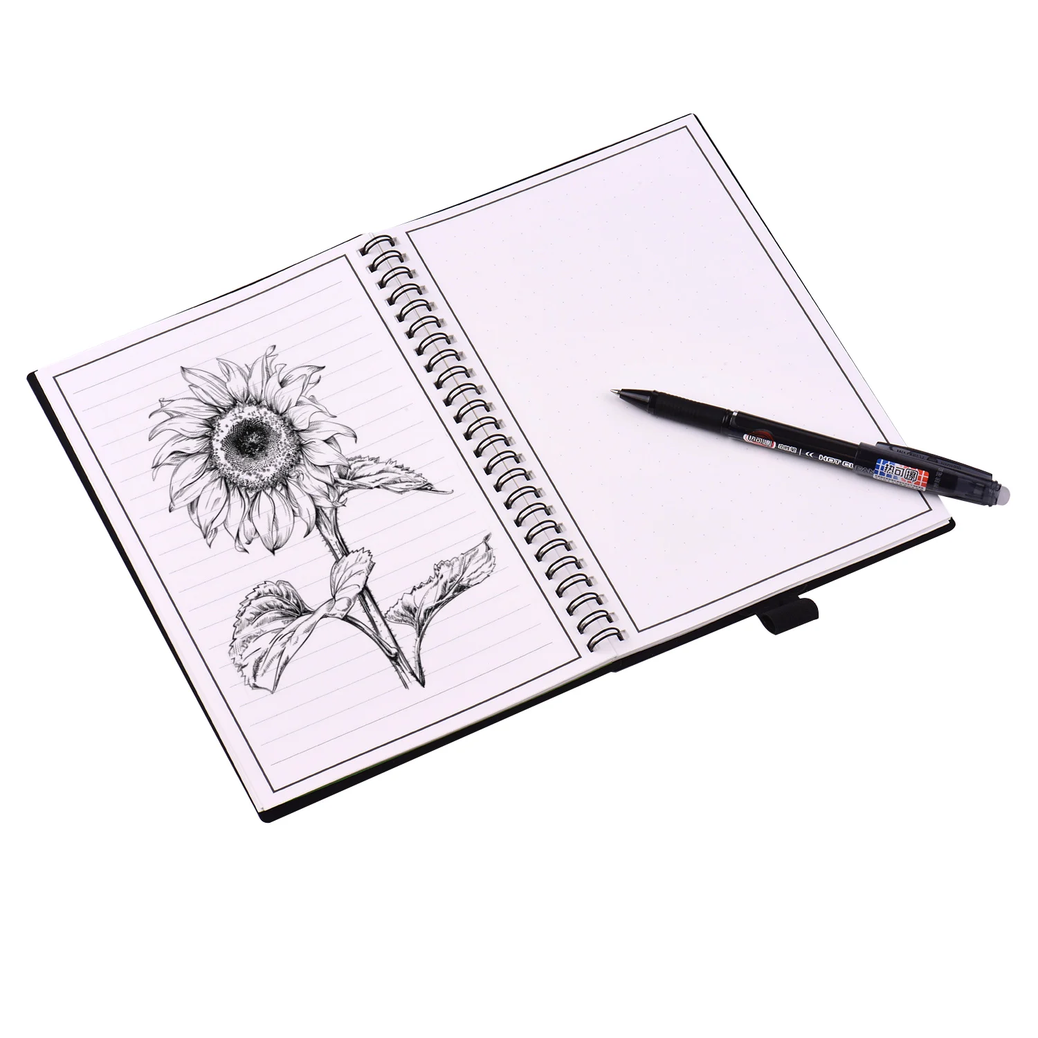 Стираемый многоразовый смарт блокнот в твердой обложке для записей журнал