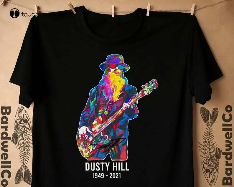 

Dusty Hill T Shirt Texas Outlaw Shirt Cotton Tee Shirt