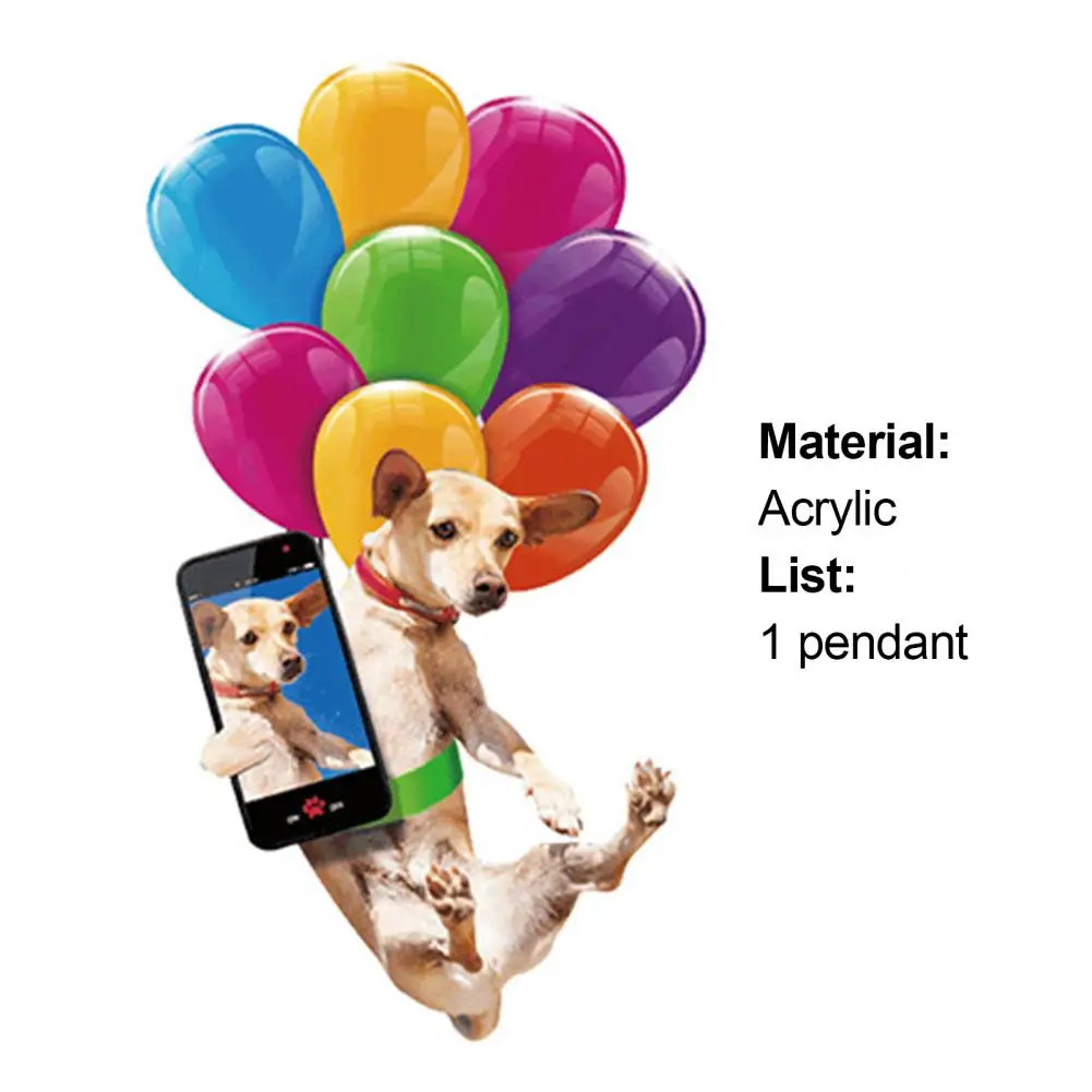 

Hanging Pendant Animal Pattern Cute Acrylic Car Bright-colored Hanging Widget for Decoration