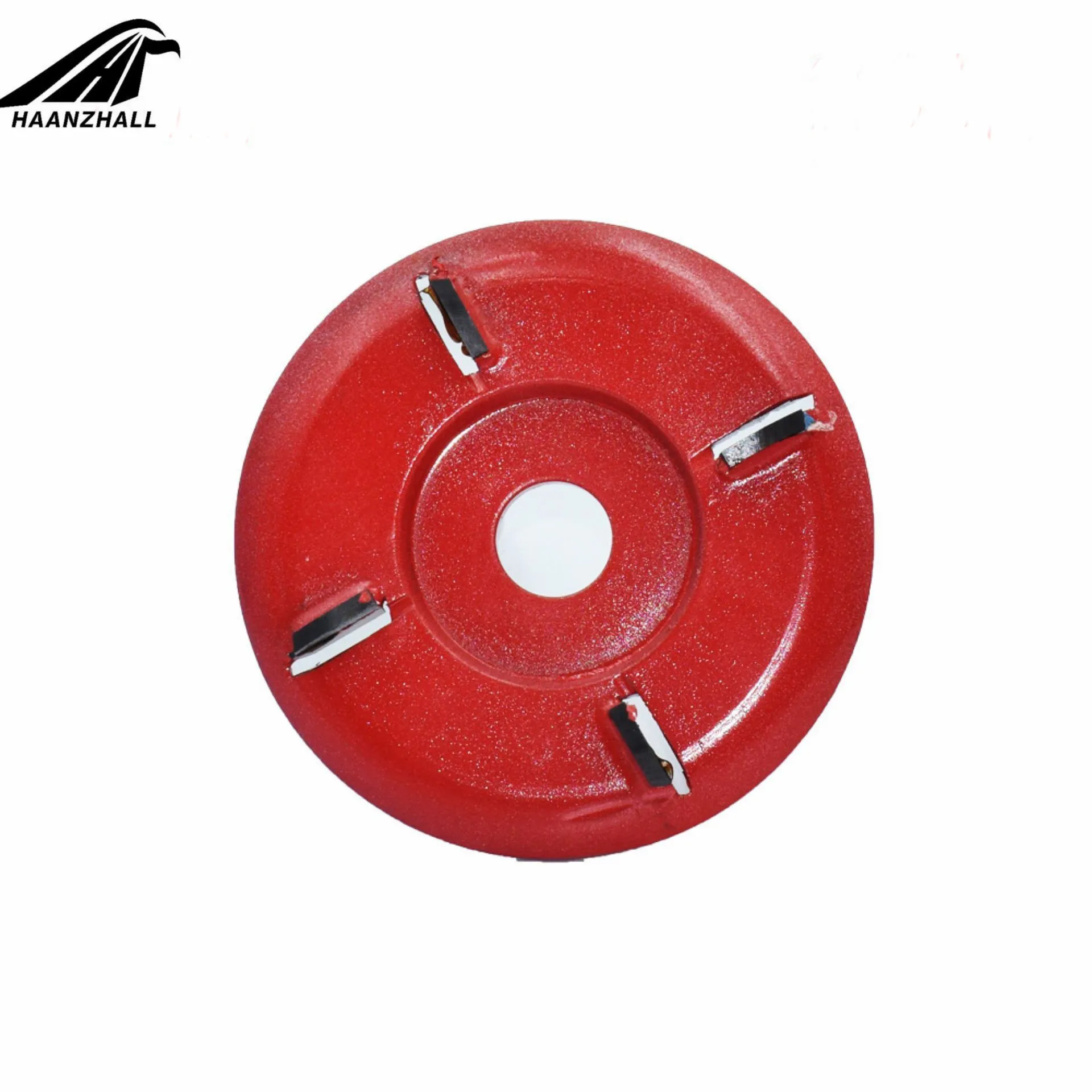 4 tooth round red Мощность резьба по дереву дисковая угловая шлифовальная машина Деревообрабатывающий турбо Круглый/самолет для 16 мм апертура угловая шлифовальная машина вложение фреза - Цвет: 4 tooth round red