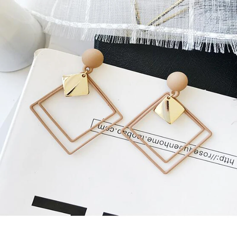 Новые модные круглые серьги для женщин Висячие стильные ювелирные изделия