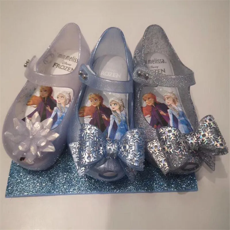 Mini Melissa Ultragirl оригинальные прозрачные сандалии с узлом-бабочкой для девочек, детские сандалии, детская пляжная обувь, нескользящая обувь для малышей