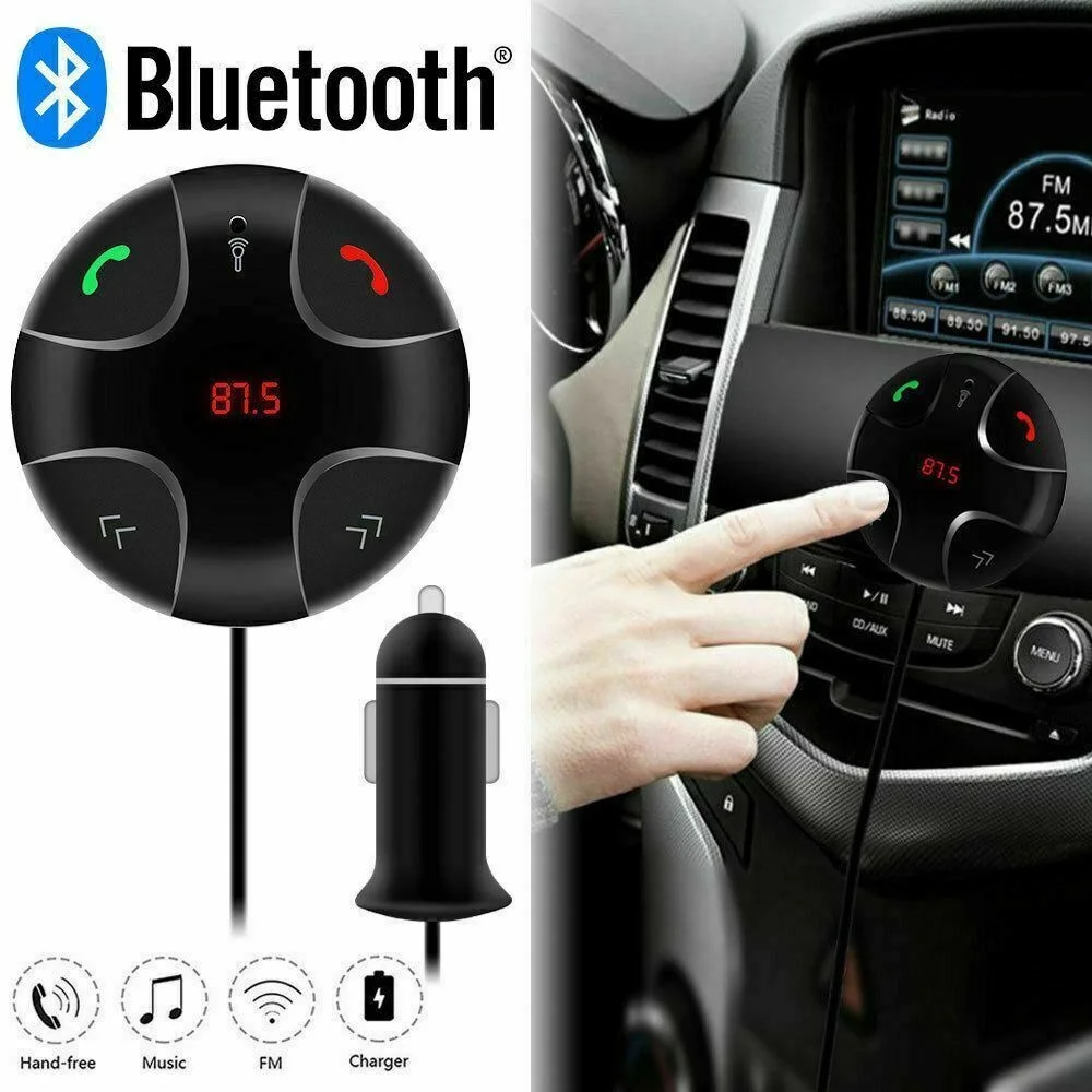 

Автомобильный Bluetooth FM-трансмиттер MP3-плеер гарнитура радио адаптер Комплект USB зарядное устройство