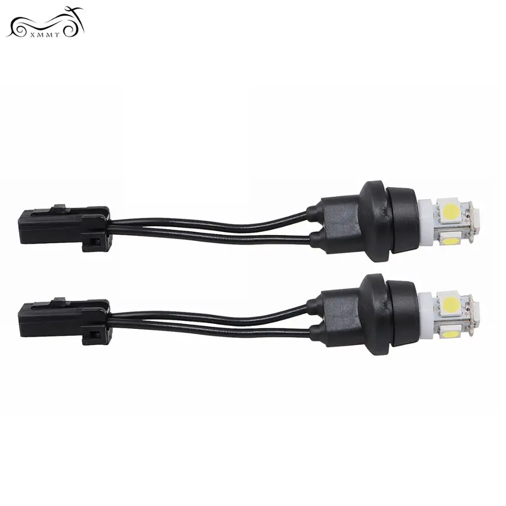 Мотоцикл крыло Белый светодиодный наконечник светильник полоски для Harley Electra Road