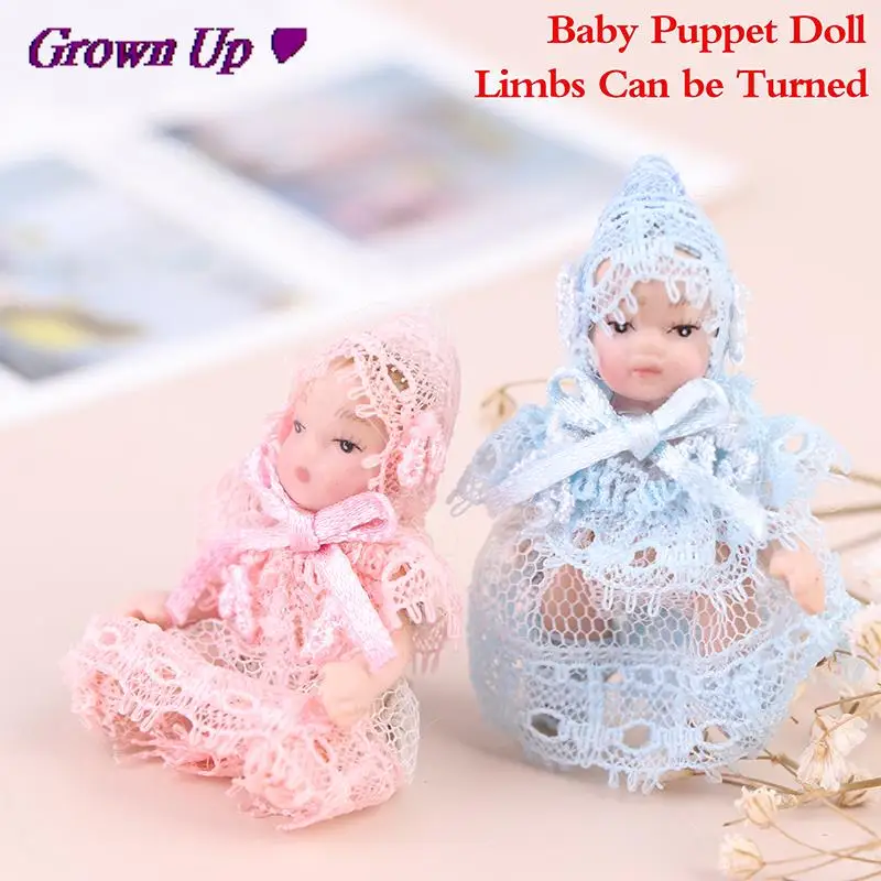 Miniature Cute 1 Pc Miniatures Doll Model Baby People Body Joints Moveable 1:12 Dollhouse | Игрушки и хобби
