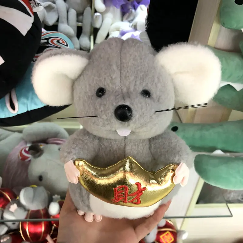 Китайский красный фонарь, мышка, плюшевая игрушка, китайский год, талисман, крыса, чучело, игрушки, Декор, супер милая и мягкая кукла
