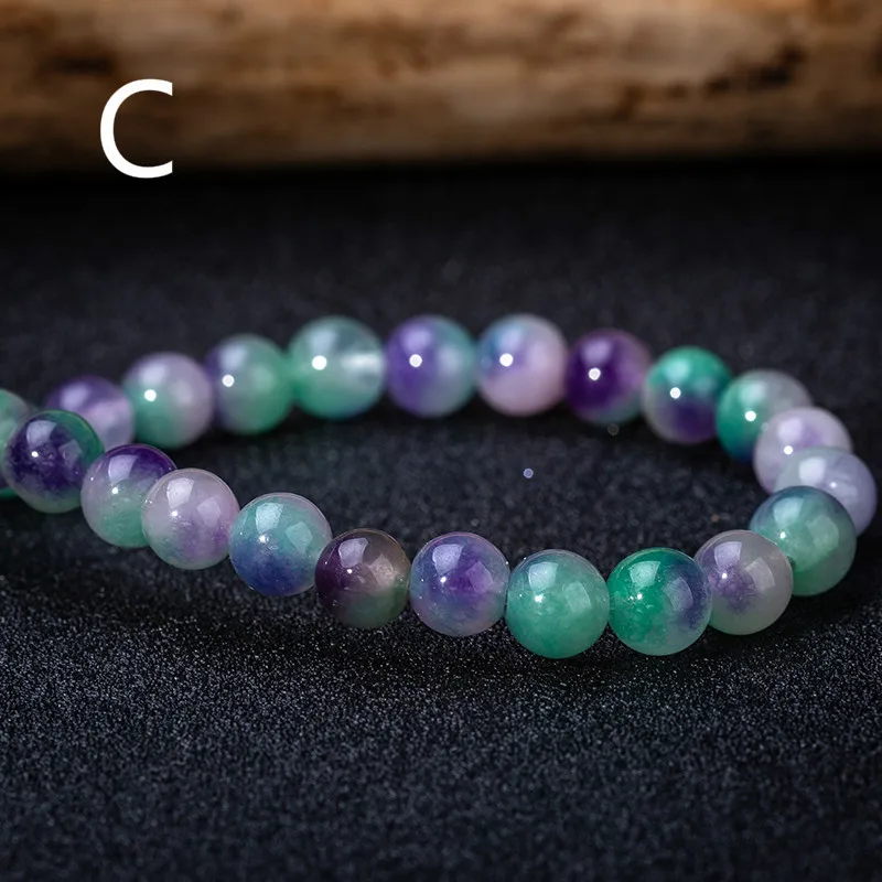 6-10 мм натуральный белый камень шарик смешанный цветные бусины из рыхлой породы