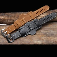 fashion sport watchband high quality genuine leather watch strap band 20mm 22mm 24mm 26mm for watch accessories wristband