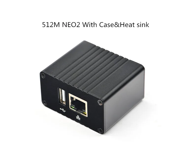 512M case heat sink NanoPi NEO2 v1.1 LTS макетная плата быстрее, чем Raspberry PI 40X40 мм 512 МБ/1 ГБ DDR3 ram) ARM Cortex-A53 - Комплект: 512M case heat sink