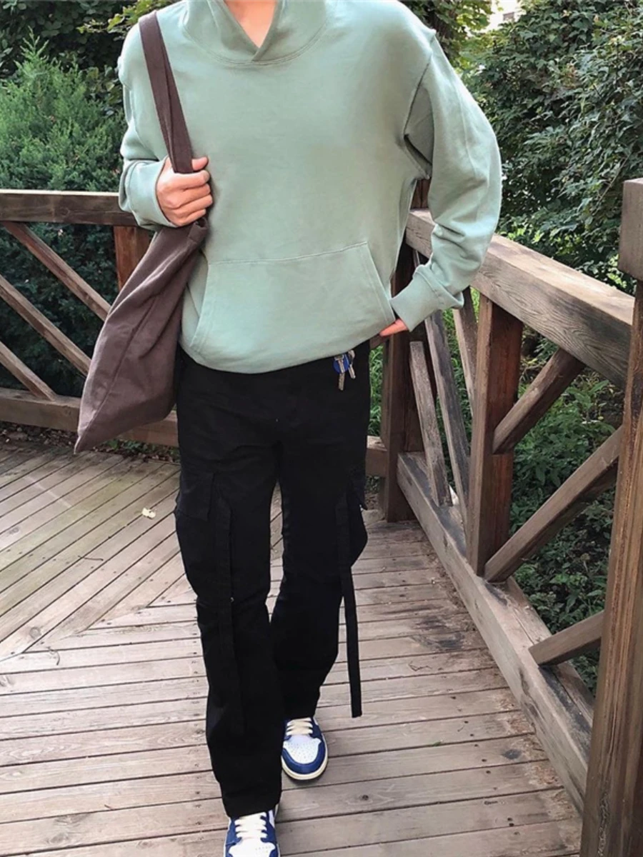 

2021 Men's and Women's Fashion All-match High-quality Pure Cotton Sweater High Street Solid Color Hoodie Hoodies Oversized