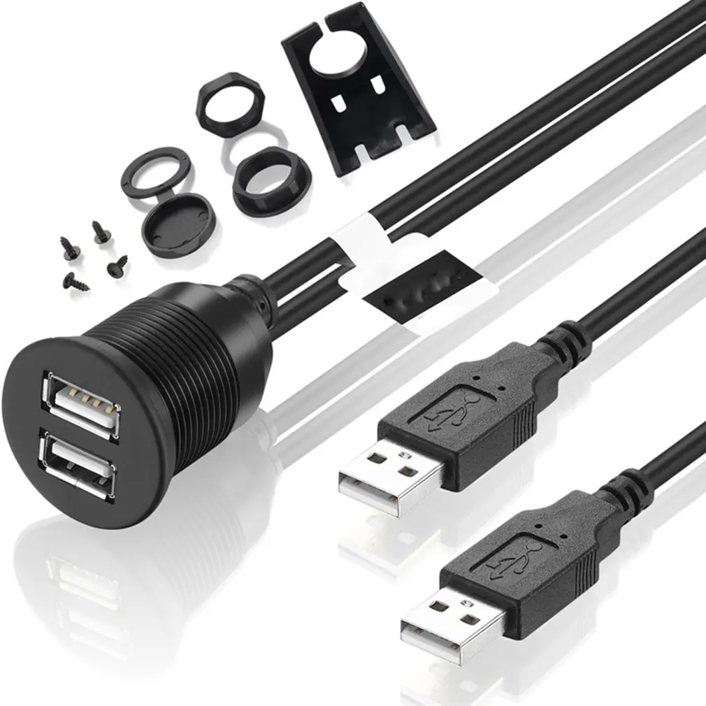 Usb кабель двойной USB2.0 порт мужской к женскому Удлинительный водонепроницаемая