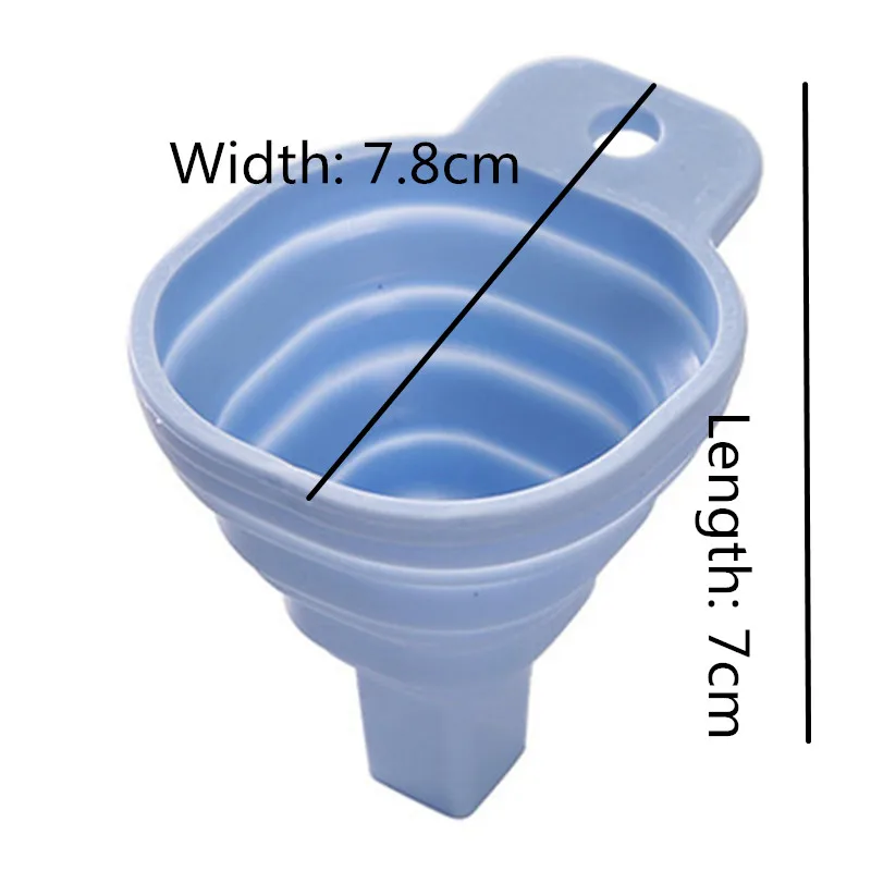 

5 Colors Mini Foldable Funnel Portable Silicone Collapsible Funnel Outdoor Household Liquid Dispensing Tools Dropshipping
