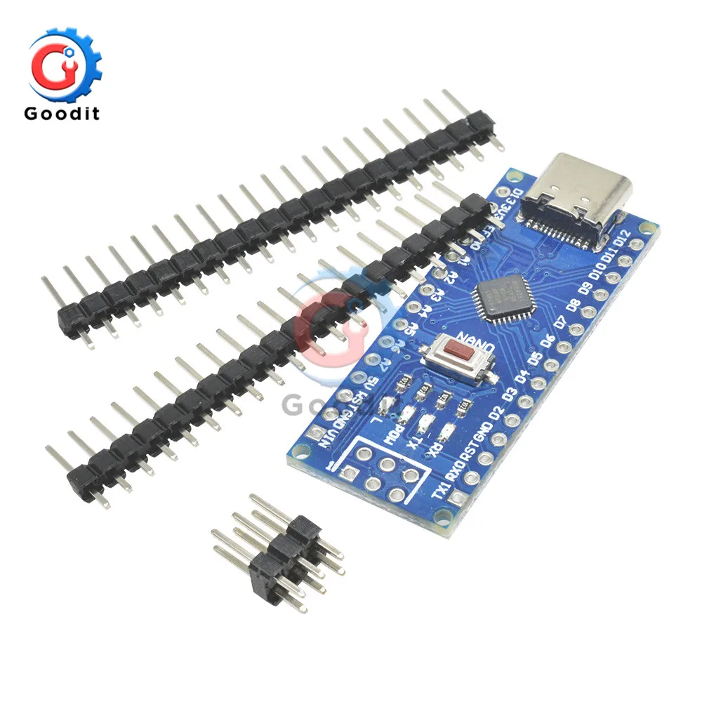 Адаптер Type-C CH340 Nano V3.0 ATMEGA328P-MU ATMEGA328 1 шт. макетная плата модуля микроконтроллера