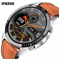 ipbzhe smart watch men bluetooth call full touch round screen smartwatch women sports fitness smart watch for ios android phone