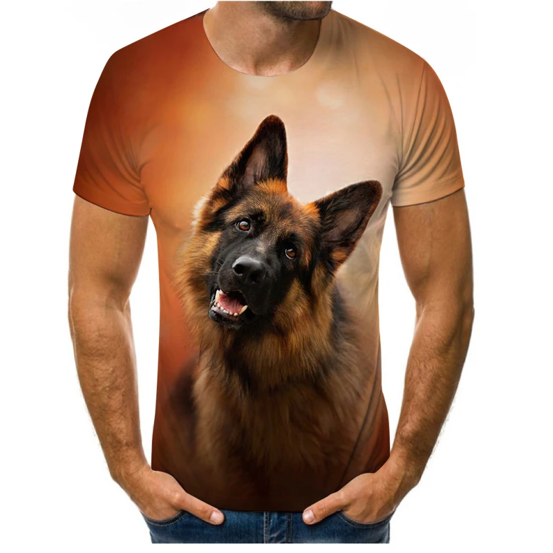 

Cartoon cotton men's and women's animal T-shirt Harajuku short sleeve funny cartoon Print Top Men's and women's T-shirt summer