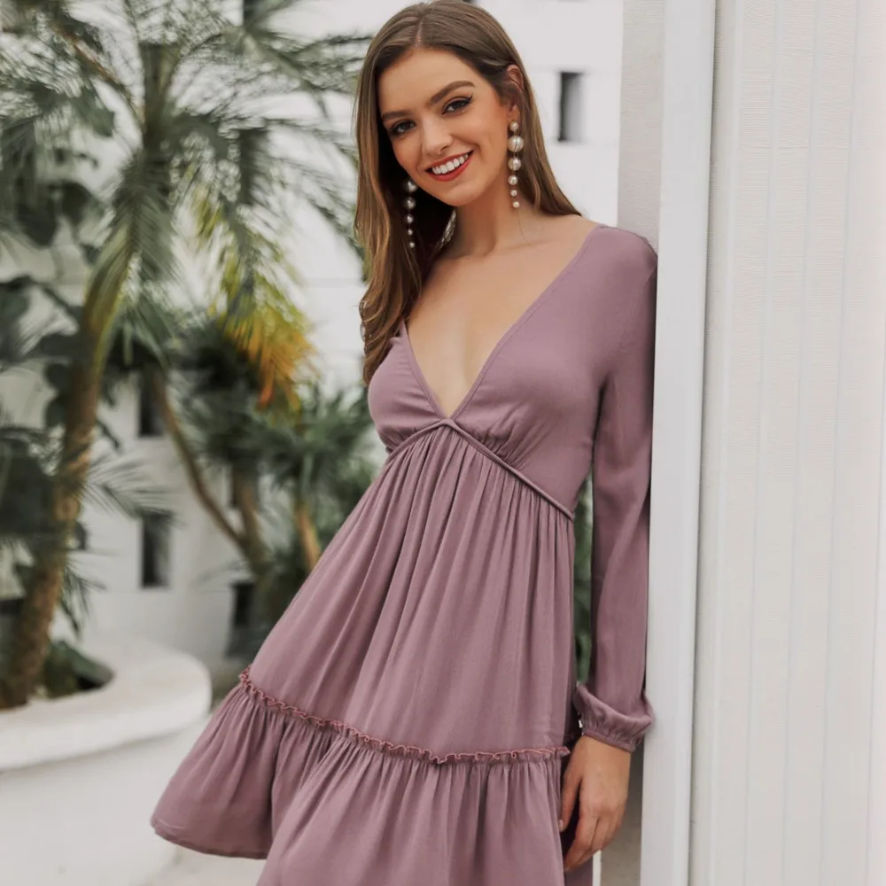 С глубоким сексуальным v-образным вырезом Для женщин Зимняя Дамская обувь с