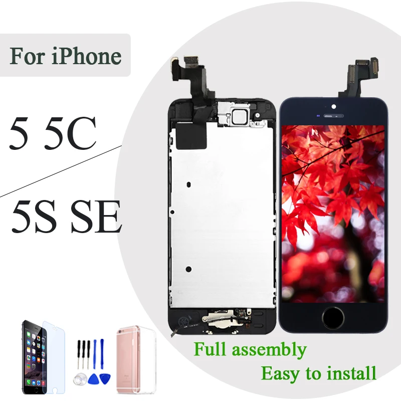Полный набор ЖК-дисплей для iPhone 5 5C 5S 5G ЖК-экран сенсорный дигитайзер полная