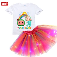 rainbow skirt girl glitter rainbow skirt party skirt for kids toddler baby birthday outfit clothes toddler set personalized name