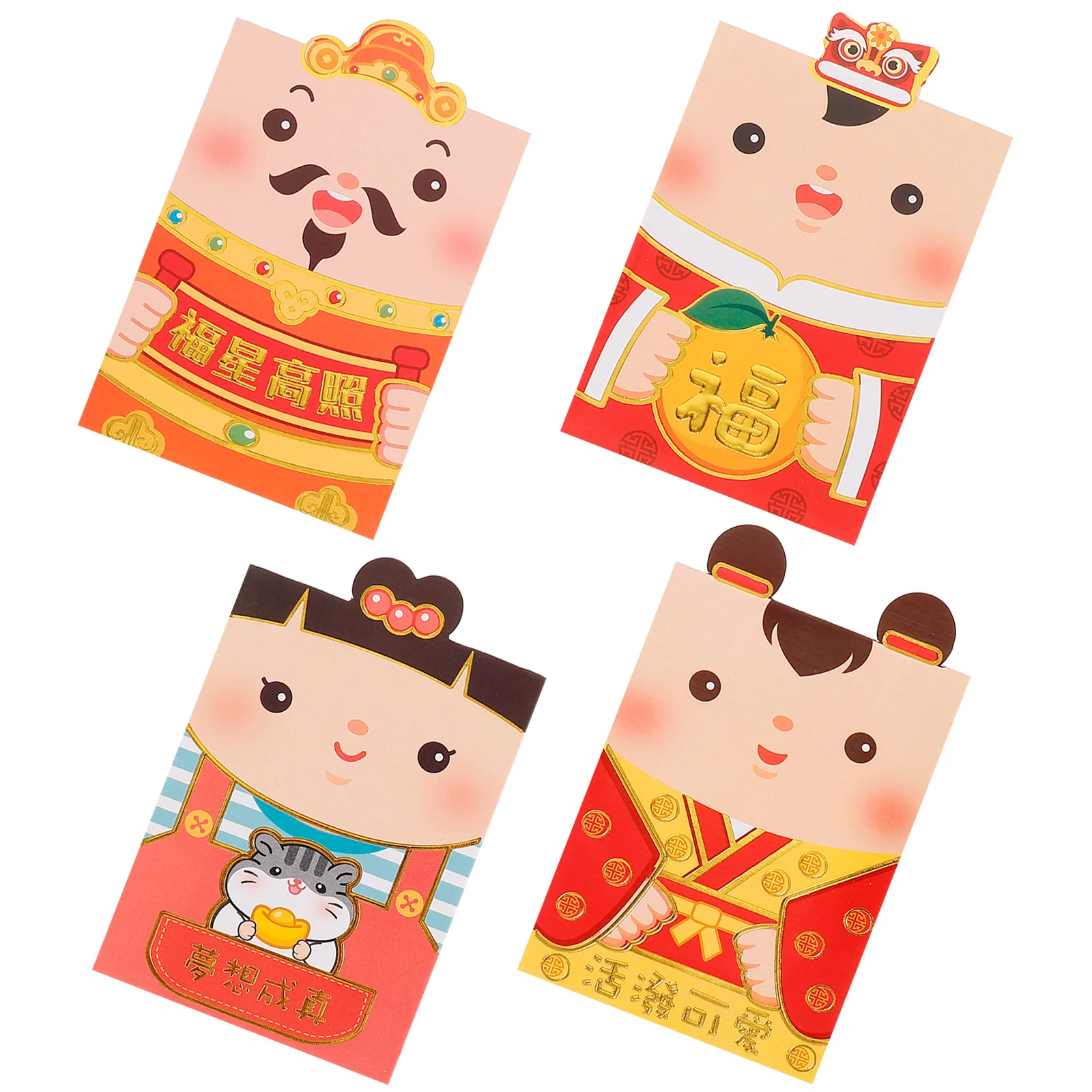 

48 шт., картонные красные конверты