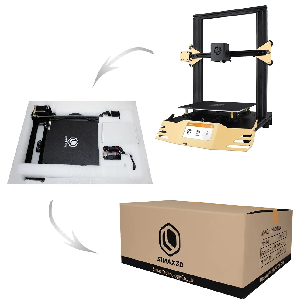 SIMAX3D Iron M1 промышленного класса 3D принтера DIY настольный Высокоточный fdm Большие