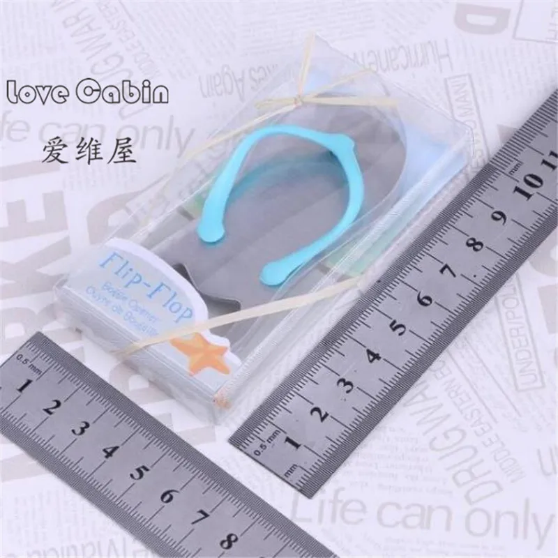 Flip flops bottle opener in gift box 10pcs wedding favors and giveaways for guest Party decoration Supplies | Дом и сад