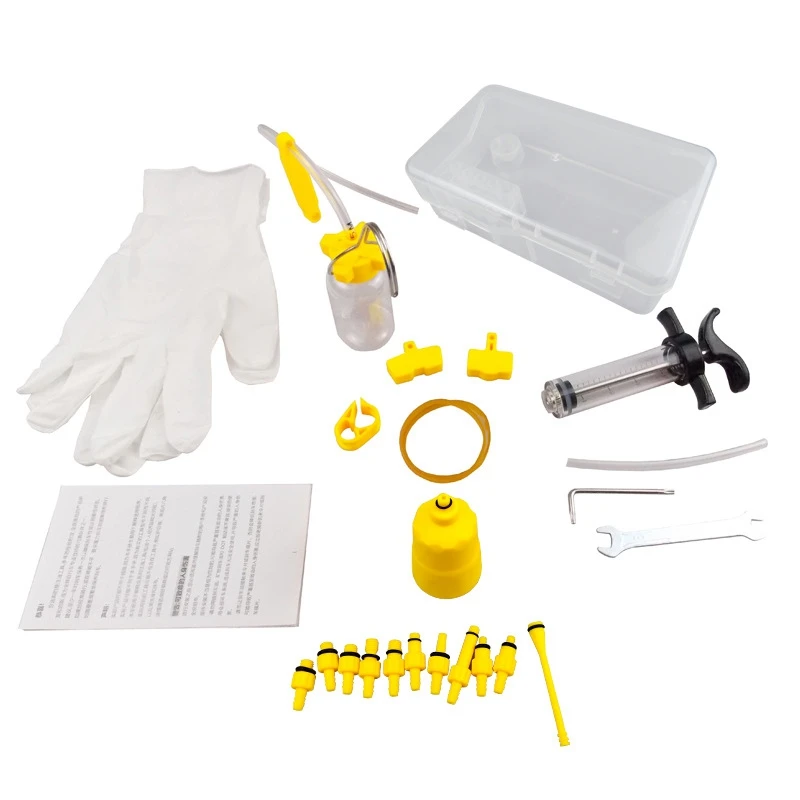

Bicycle Hydraulic Disc Brake Oil Bleed Kit Universal Tools MTB Road Bike Brake Repair Tool