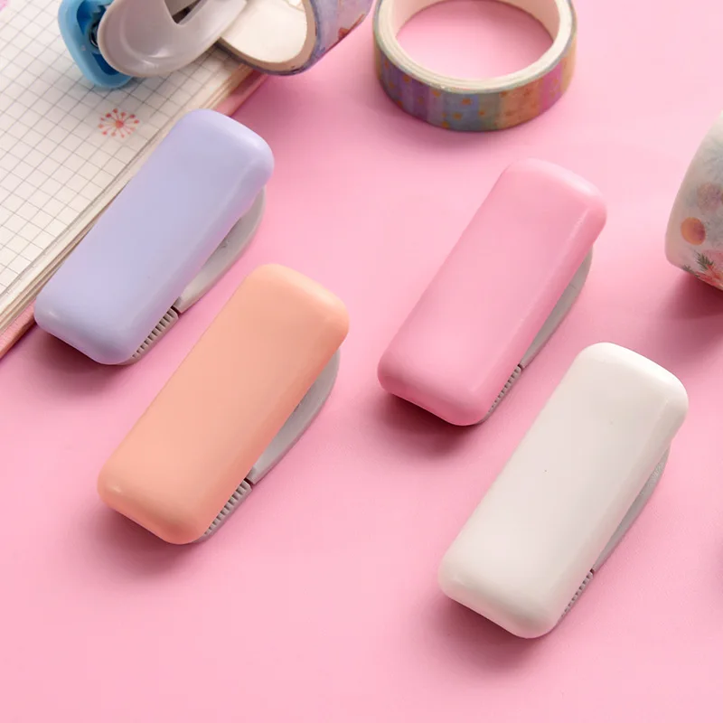 Мини-резак для лент Васи хранения офиса и школы держатель милый прозрачный