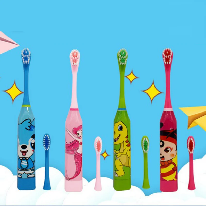 

Battery type Children's Sonic Electric Toothbrush Cute Cartoon Teeth Whitening Toothbrush Soft Bristle Kids