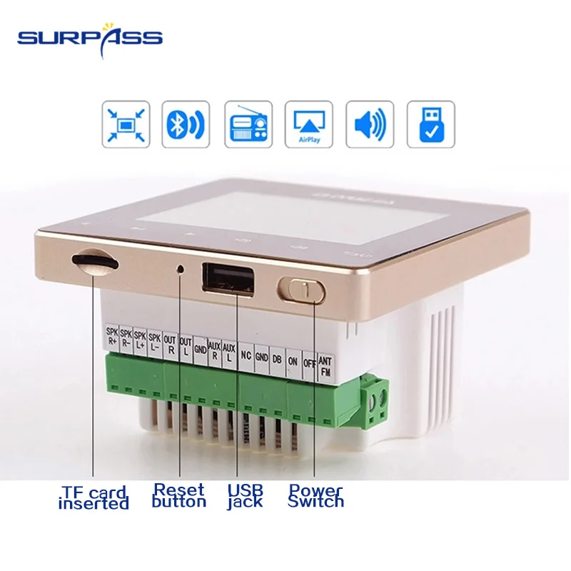 Высококачественный домашний мини усилитель звука с Wi Fi настенная музыкальная