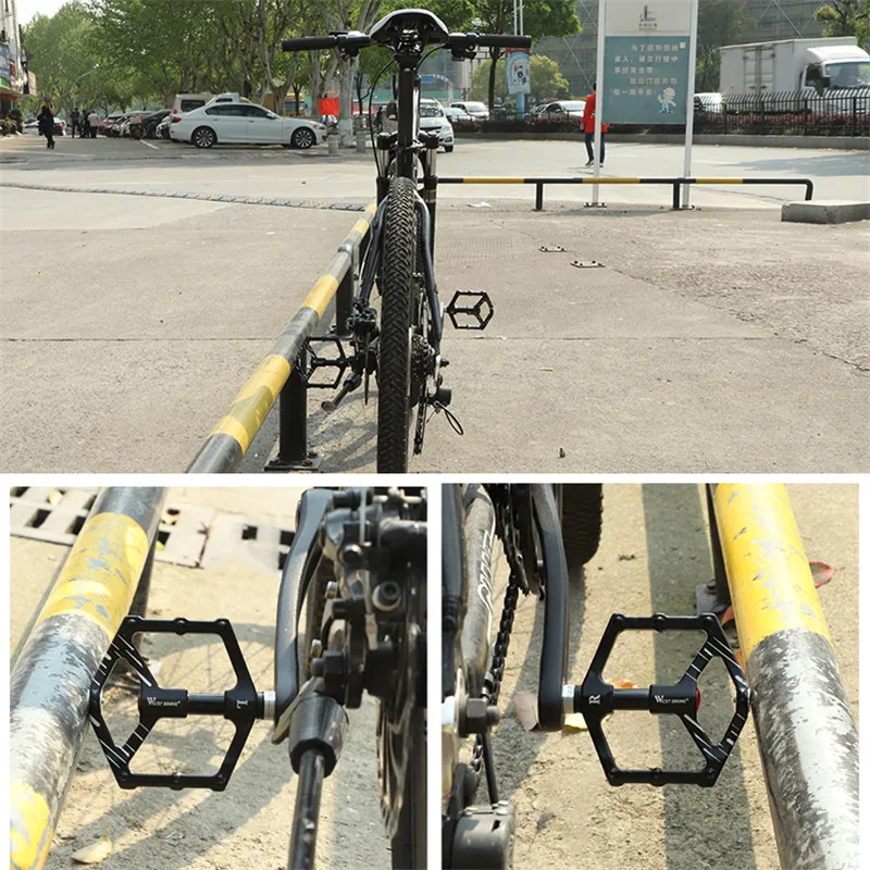 WEST BIKING MTB педали для горного велосипеда 3 подшипники велосипедные аксессуары
