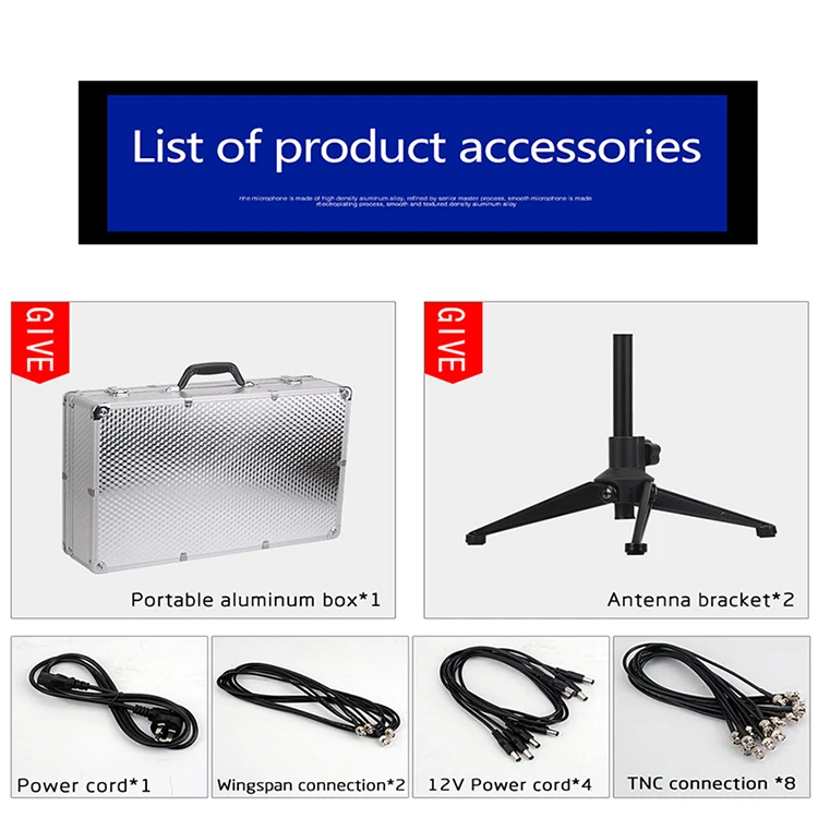 

TKL S-670 Antenna Amplifier Stage Performance UHF Wireless Microphone Signal Distribution Receiver