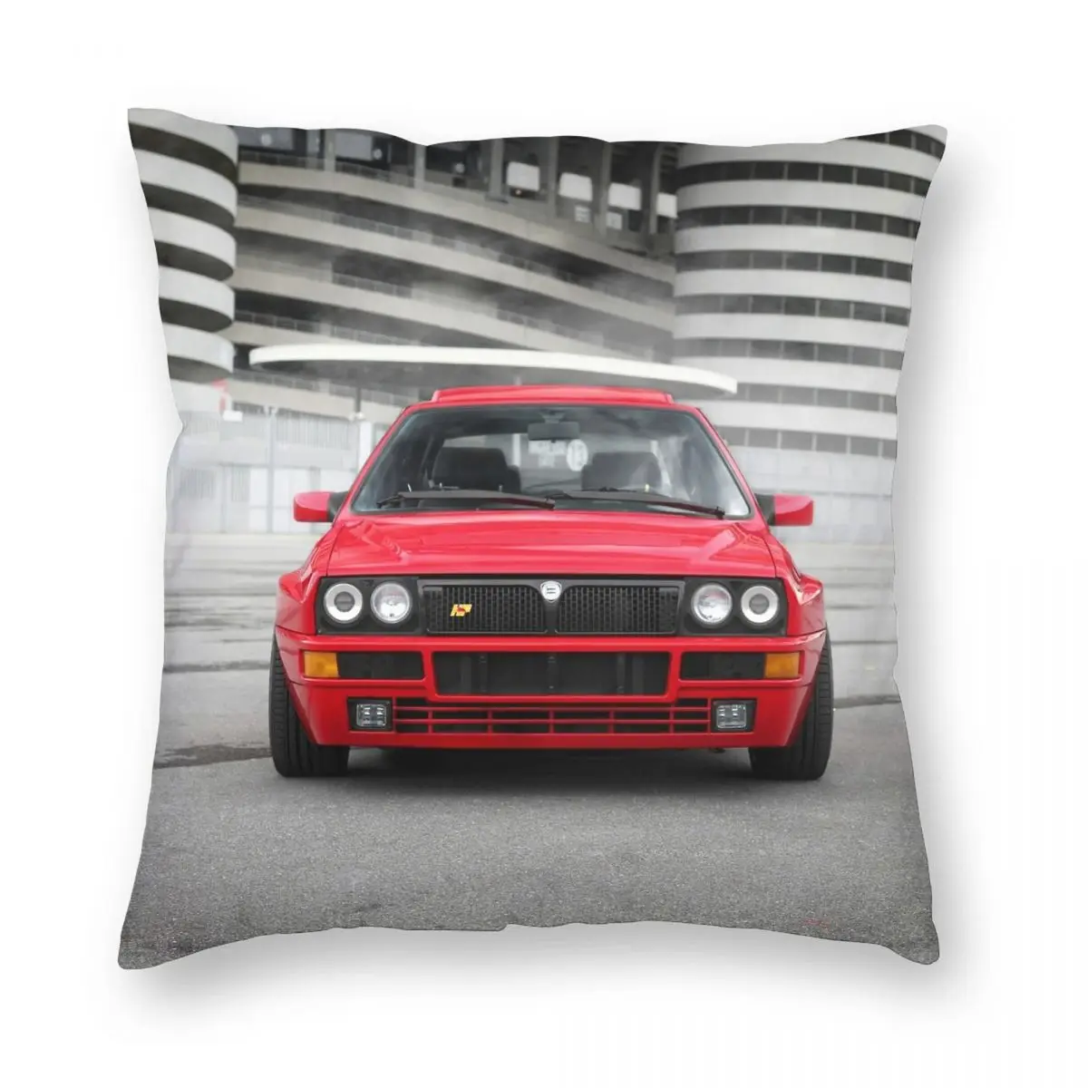 

Lancia Delta Integrale Hf Rally Story Square Pillowcase Polyester Linen Velvet Pattern Zip Decor Pillow Case Room Cushion Cover