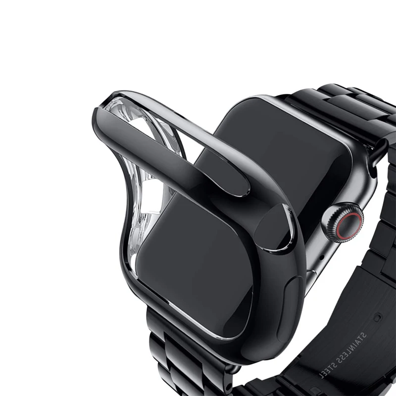 Металлический ремешок и чехол для apple watch 6 42 мм 38 Версия 44 40 наручных часов iwatch