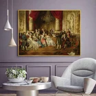 Винтажный портрет в европейском дворцовом стиле для вечеринки, искусство на холсте, Скандинавская Настенная картина для гостиной
