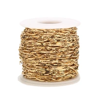 2510m newest design stainless steel gold bending link chains findings fit diy for jewelry making necklace handmade accessories