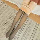 Серые, черные женские колготки из искусственной кожи, блестящие прозрачные пикантные колготки, толстые колготки для девочек, чулки 369