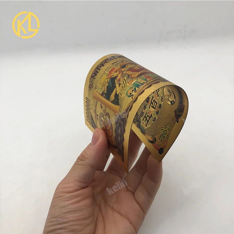 10pcs Lucky 7777777 Grandline Men 5000000 Yen Grandista One Piece Sanji Collectible Gold Banknote | Дом и сад