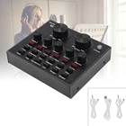 V8 Bluetooth студийные Аудио Внешний USB микрофон гарнитуры в прямом эфире Звуковая карта для Мобильный телефон компьютер ПК