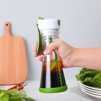 1pc creative korean juice plastic cup salad dressing stirring cup multifunctional universal manual salad juice bottle mixing cup