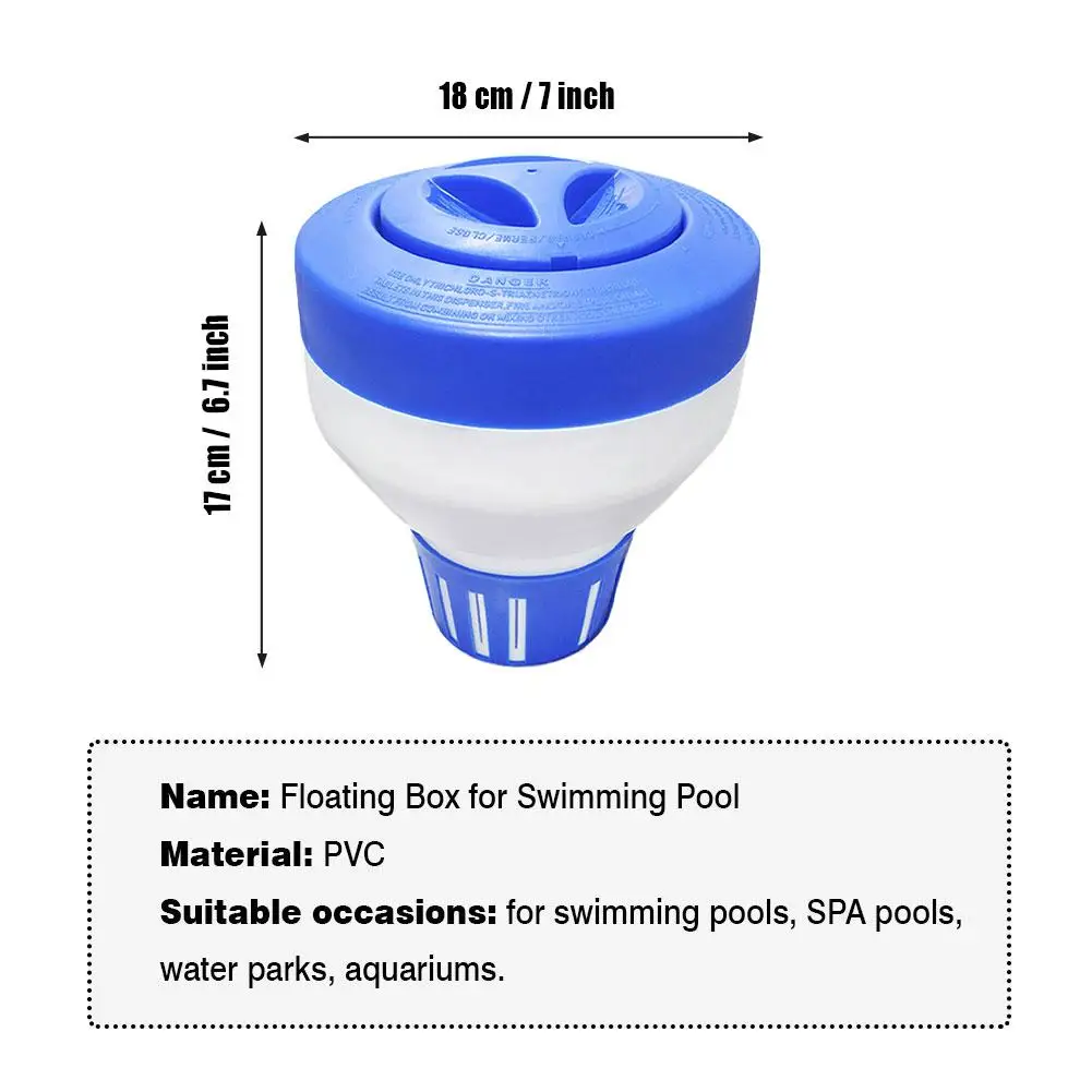 

Pool Chlorine Dispenser Floating Chlorine Tablet Dispenser Automatic Dispensing Tool For Pool Spa Floating Dispenser
