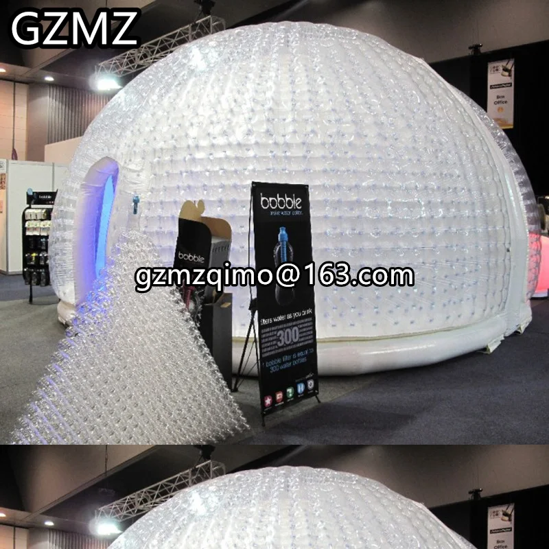 MZQM открытый igloo прозрачный надувной прозрачная палатка с пузырьками, надувные геодезические купола, надувные прозрачные Пузырьковые куполообразные палатки