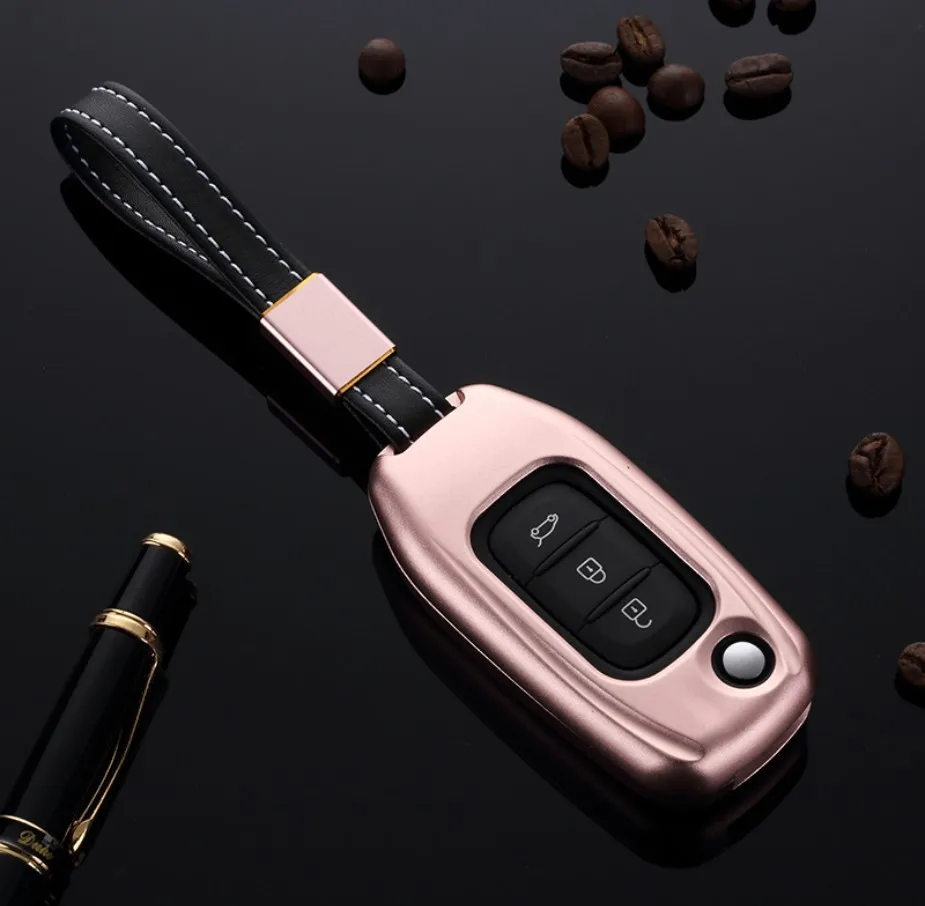 Автомобильный Алюминий сплава чехол держатель для ключа оболочки Renault Koleos 2017 Kadjar