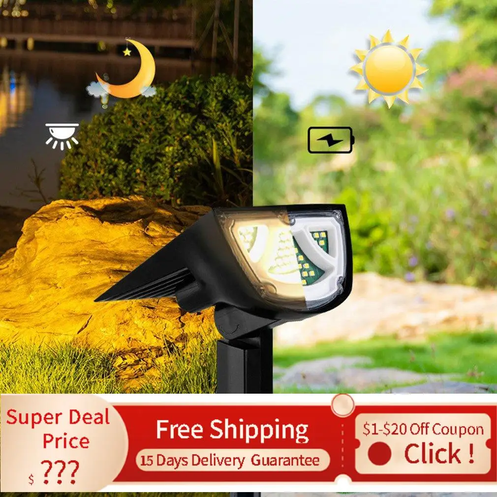 

Уличный солнечный светильник с управлением, s-образный водонепроницаемый садовый настенный светильник для газона, ландшафта, точечная ламп...