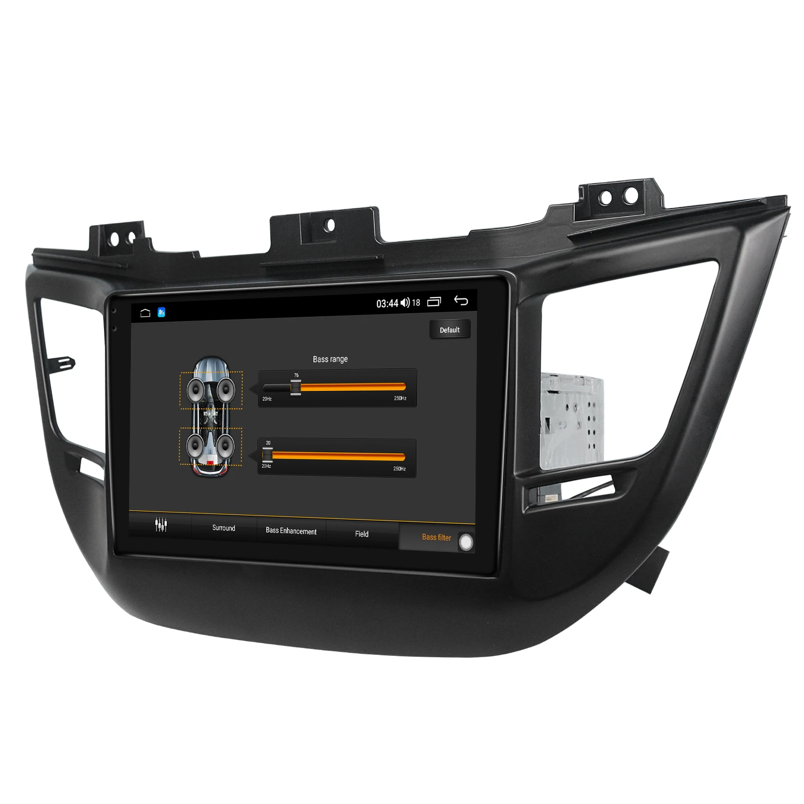 구매 1Din 자동차 라디오 안 드 로이드 10 9 Inch 4 + 64GB Autoradio GPS Wifi 자동차 멀티미디어 플레이어 무선 Carplay 현대 투 손 2016-2018