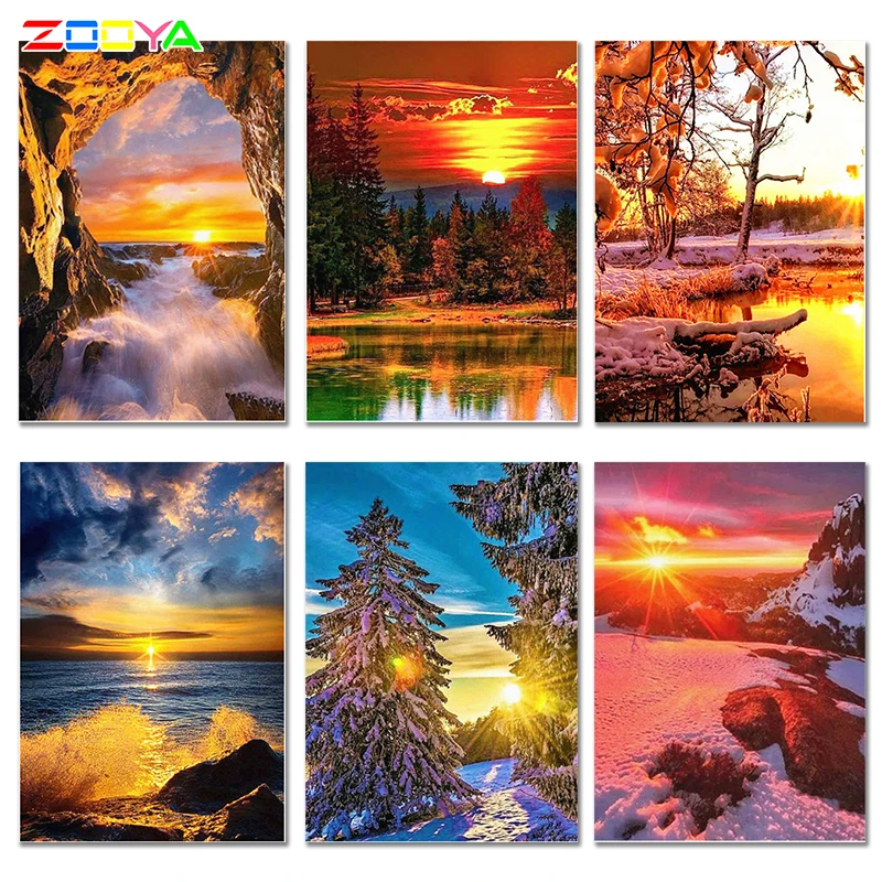 Квадратная Алмазная вышивка полная теплые Стразы картина 5D красивые Алмазный