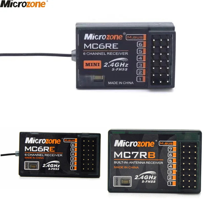 100% Оригинальный мини приемник MicroZone MC7RB MC6RE 6CH для MC6C 2 4G контроллер передатчик