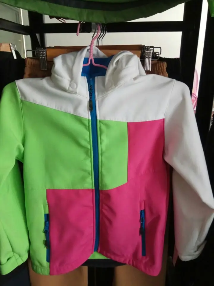 Водонепроницаемая детская одежда Patckwork куртка для скалолазания теплая с мягкой